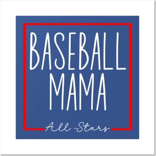 All star baseball mama Posters and Art